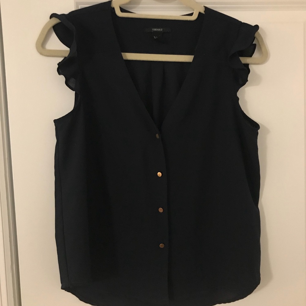 Forever21 Navy Blouse (3 for $12)